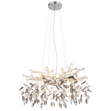 Globo - Candeeiro suspenso 8xG9/8W/230V diâmetro 61 cm cromado brilhante