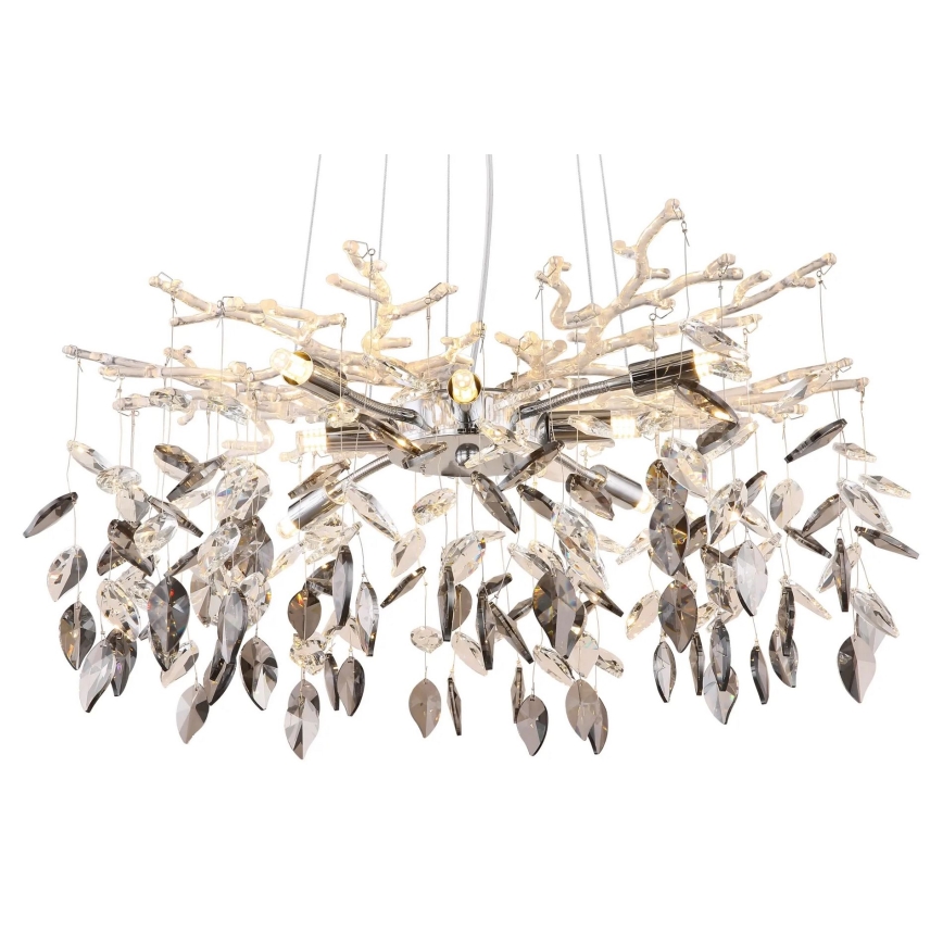 Globo - Candeeiro suspenso 8xG9/8W/230V diâmetro 61 cm cromado brilhante