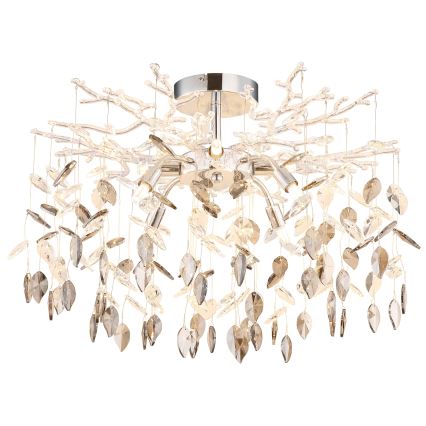 Globo - Lustre em haste 8xG9/8W/230V cromado brilhante