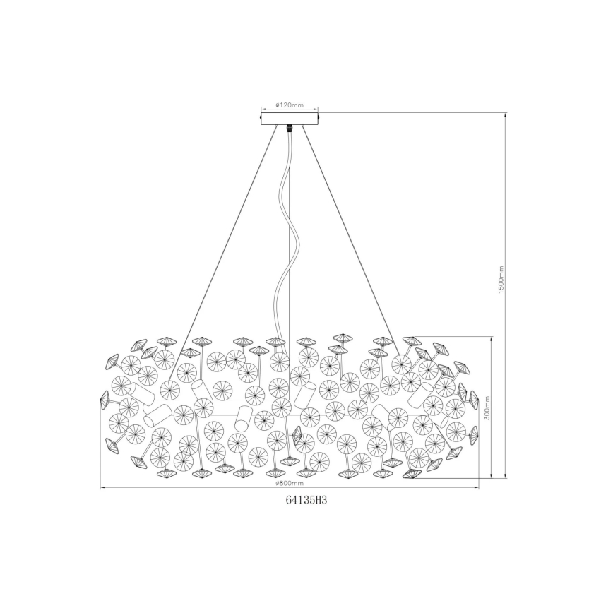 Globo - Candeeiro suspenso de cristal LED 20xG9/3,5W/230V