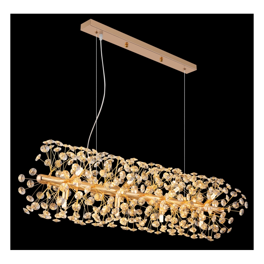 Globo - Lustre LED suspenso por cabo 12xG9/3,5W/230V dourado