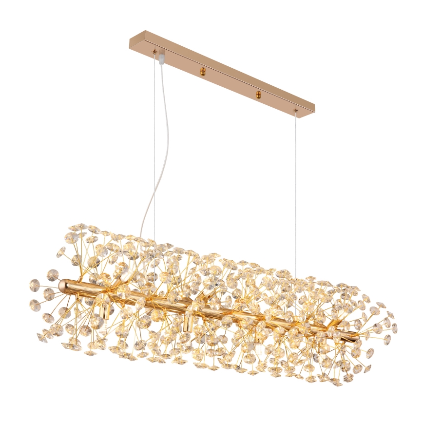 Globo - Lustre LED suspenso por cabo 12xG9/3,5W/230V dourado