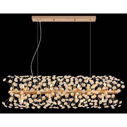 Globo - Lustre LED suspenso por cabo 12xG9/3,5W/230V dourado
