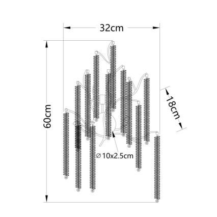 Globo - Aplique de parede LED 3xG9/8W/230V