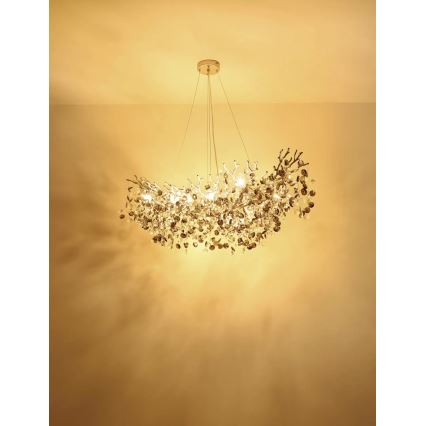 Globo - Lustre em cabo 10xE14/40W/230V prateado