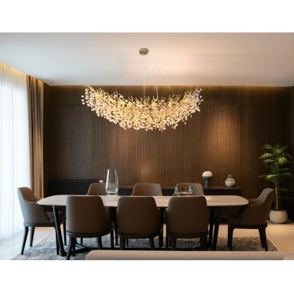 Globo - Lustre suspenso por cabo 16xE14/40W/230V dourado