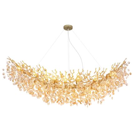 Globo - Lustre suspenso por cabo 16xE14/40W/230V dourado