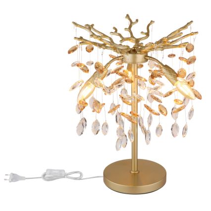 Globo - Candeeiro de mesa 3xE14/40W/230V dourado