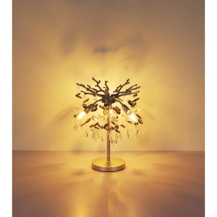 Globo - Candeeiro de mesa 3xE14/40W/230V prateado