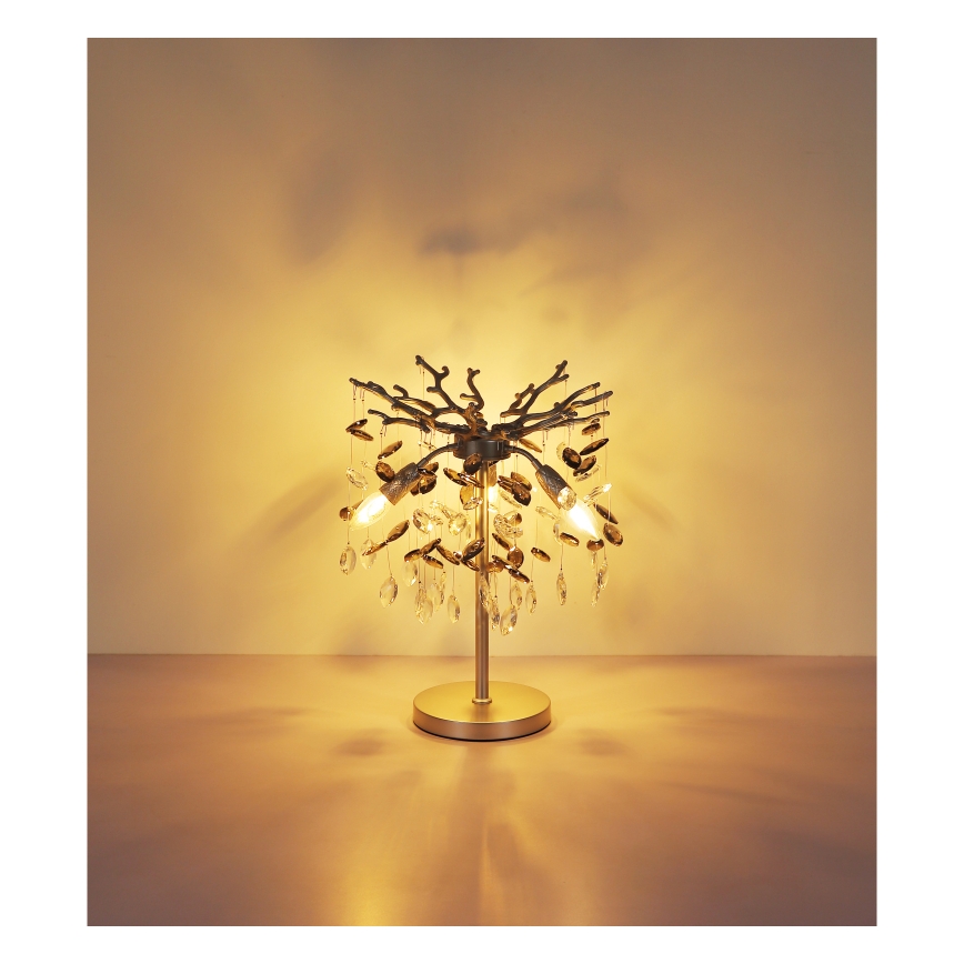 Globo - Candeeiro de mesa 3xE14/40W/230V prateado