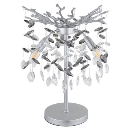 Globo - Candeeiro de mesa 3xE14/40W/230V prateado