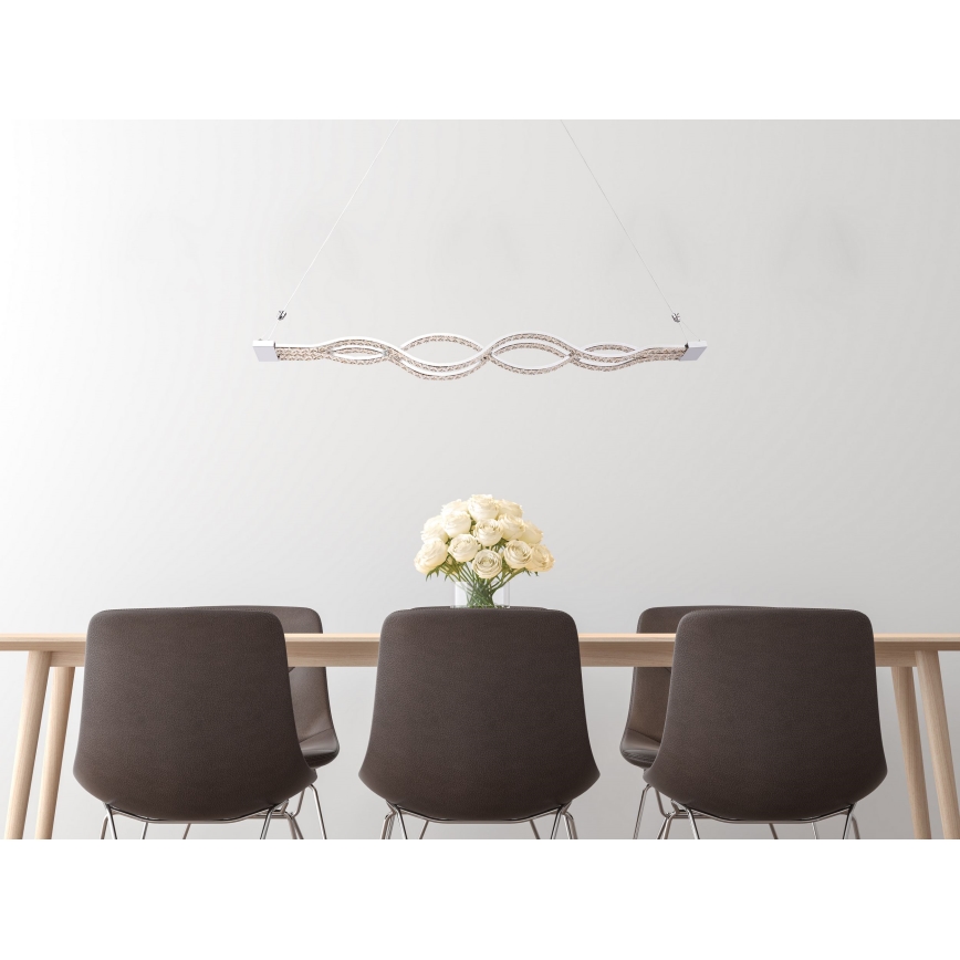 Globo - Lustre LED regulável suspenso por cabo LED/30W/230V + controlo remoto