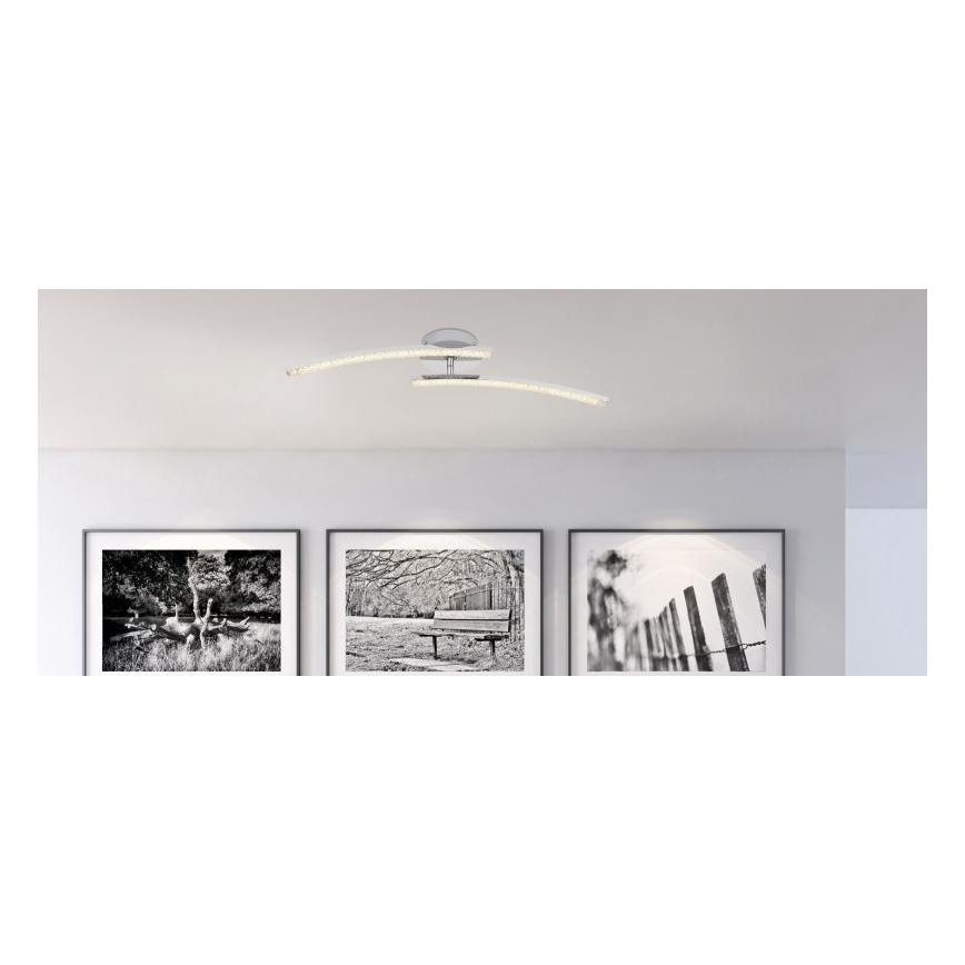 Globo - Candelabro montado à superfície, de casa de banho LED 2xLED/6W/230V IP44