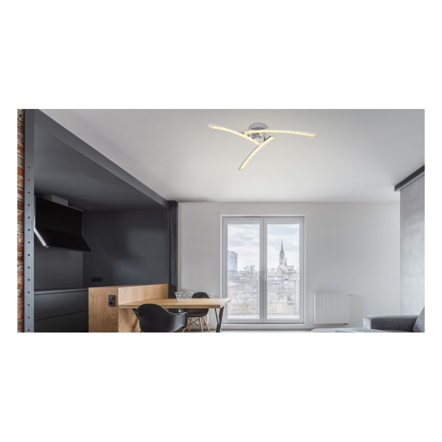 Globo - Candelabro montado à superfície, de casa de banho LED 3xLED/6W/230V IP44