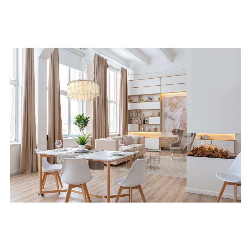 Globo - Lustre pendente em cabo LED/58W/230V 2700-6000K + comando remoto