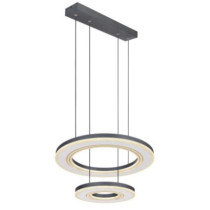 Globo - Candeeiro suspenso LED com regulação LED/50W/230V 2700-6000K diâmetro 50 cm preto + comando