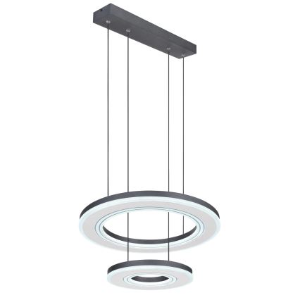 Globo - Candeeiro suspenso LED com regulação LED/50W/230V 2700-6000K diâmetro 50 cm preto + comando