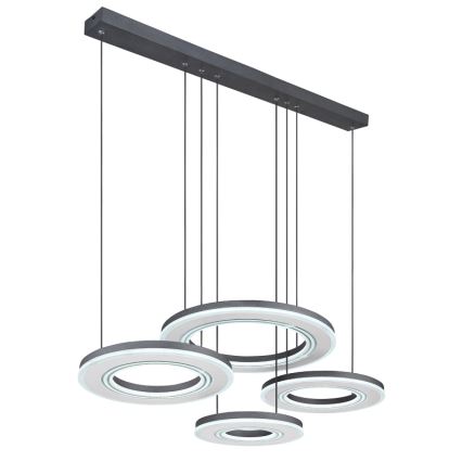 Globo - Candeeiro suspenso LED com regulação LED/80W/230V 2700-6000K preto + comando