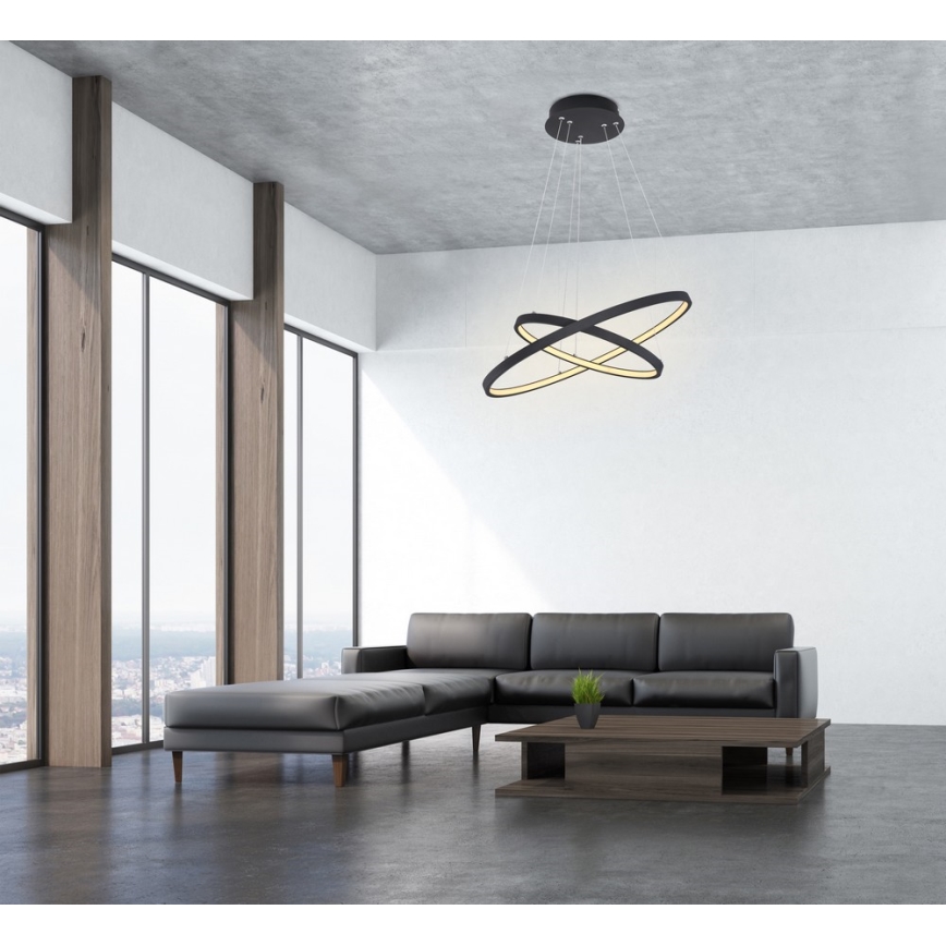 Globo - Candeeiro de teto LED regulável com cabo 2xLED/21W/230V