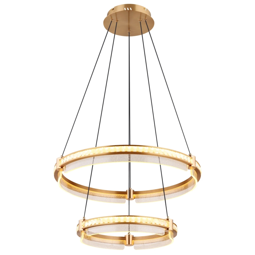 Globo - Lustre de cristal regulável em LED com cabo LED/78W/230V 2700K-6000K + controlo remoto