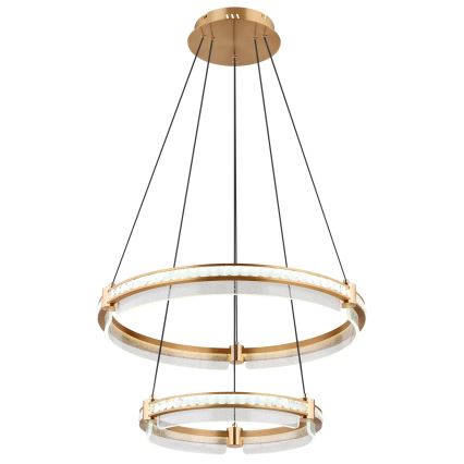 Globo - Lustre de cristal regulável em LED com cabo LED/78W/230V 2700K-6000K + controlo remoto