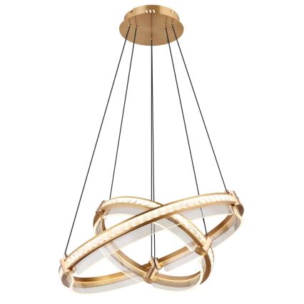 Globo - Lustre de cristal regulável em LED com cabo LED/78W/230V 2700K-6000K + controlo remoto