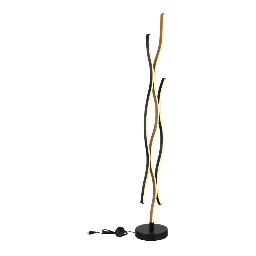 Globo - Candeeiro de chão LED LED/28W/230V 3000K preto/dourado