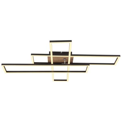 Globo - Iluminação de teto LED LED/40W/230V 3000K 60x80 cm preto