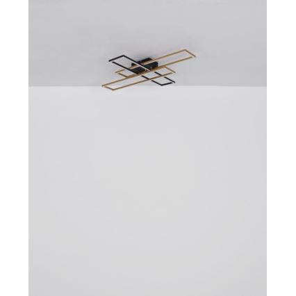 Globo - Iluminação de teto LED LED/40W/230V 3000K 60x80 cm preto/dourado