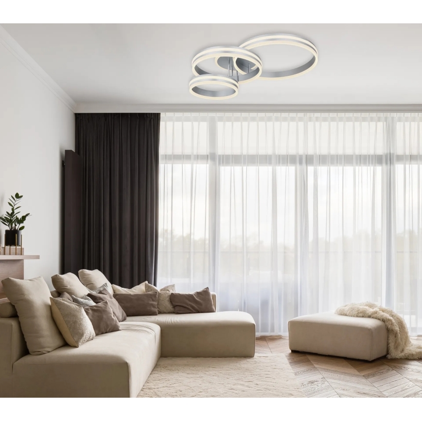 Globo - Luminária de teto LED dimerizável LED/72W/230V 2700-6000K 60x80 cm + comando remoto