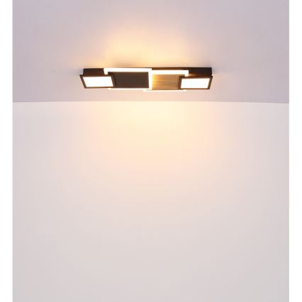 Globo 67279-30 - Candeeiro de tecto LED CAROLINE LED/30W/230V 25x71,5 cm bege/preto