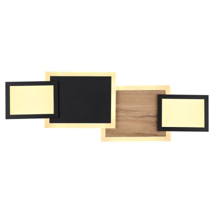 Globo 67279-30 - Candeeiro de tecto LED CAROLINE LED/30W/230V 25x71,5 cm bege/preto