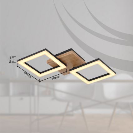 Globo - Candelabro integrado LED KERRY LED/18W/230V