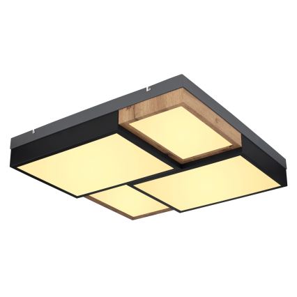 Globo 67286-50 - Candeeiro de Tecto LED GUNDI LED/50W/230V 60x60 cm castanho/preto