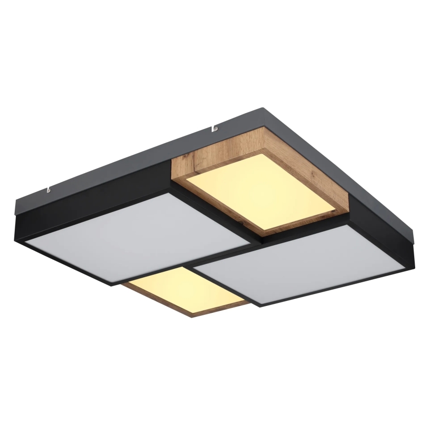 Globo 67286-50 - Candeeiro de Tecto LED GUNDI LED/50W/230V 60x60 cm castanho/preto