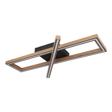 Globo 67287D1 - Candeeiro de teto LED MANDERA LED/36W/230V 20x80 cm castanho