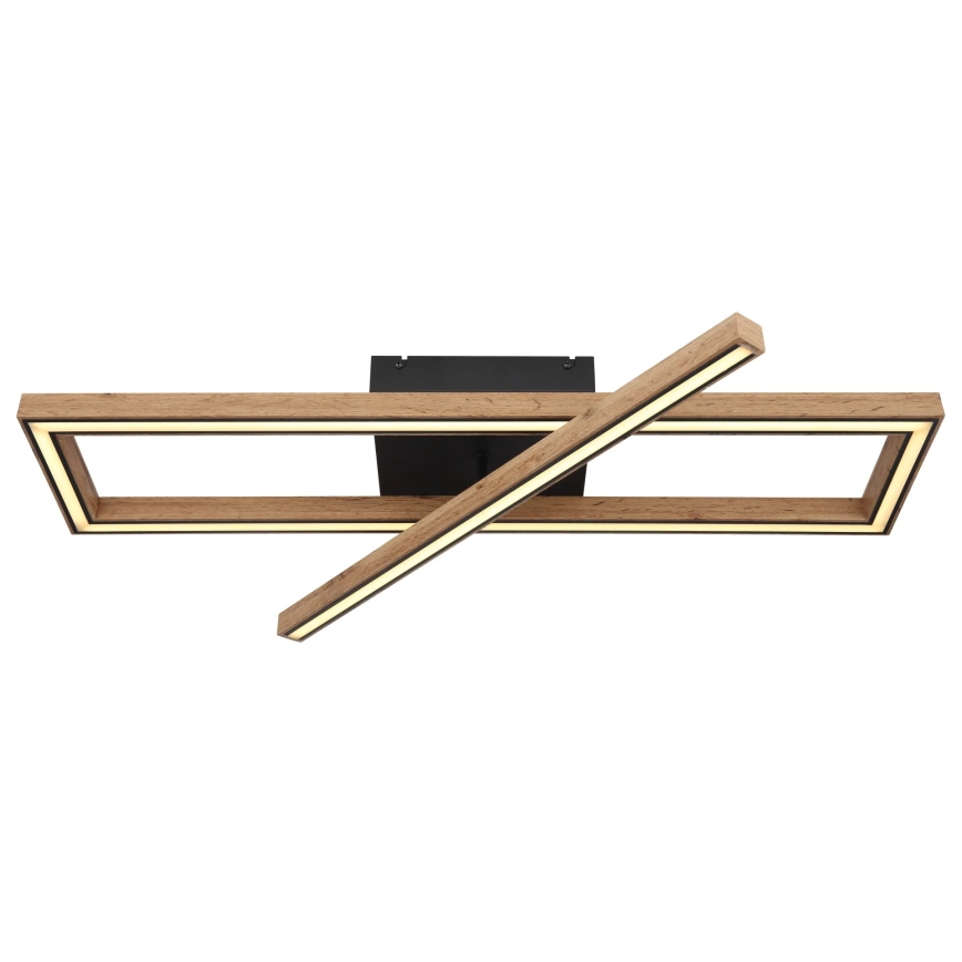 Globo 67287D1 - Candeeiro de teto LED MANDERA LED/36W/230V 20x80 cm castanho