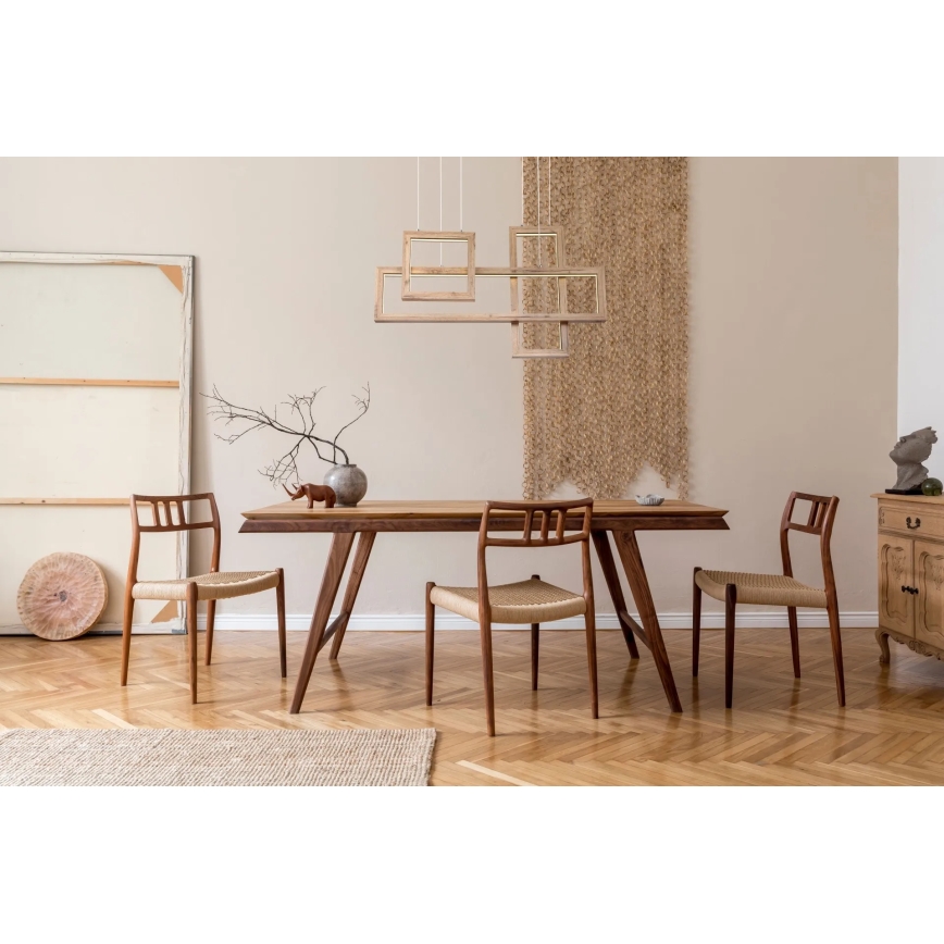 Globo 67287H1 - Lustre LED suspenso por cabo MANDERA LED/40W/230V castanho