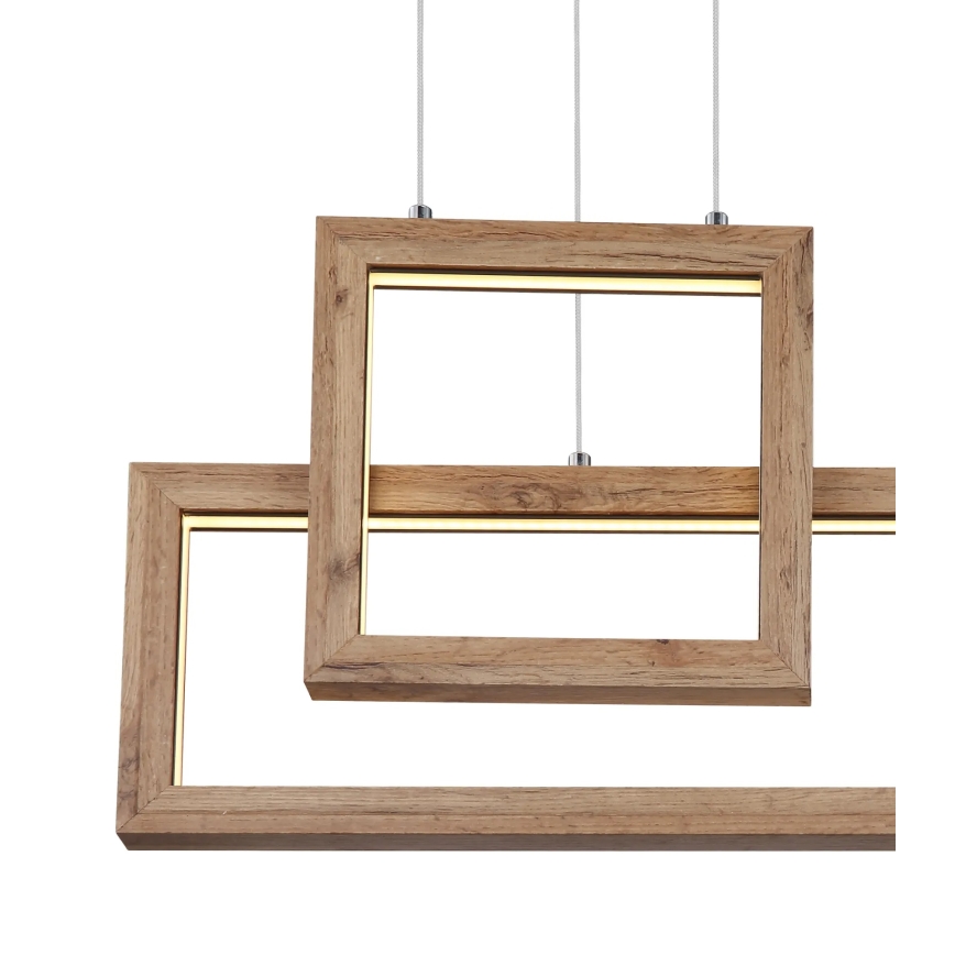 Globo 67287H1 - Lustre LED suspenso por cabo MANDERA LED/40W/230V castanho