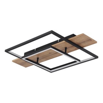 Globo 67289D - Candeeiro de tecto LED dimerizável VANNI LED/24W/230V 40x60 cm castanho/preto