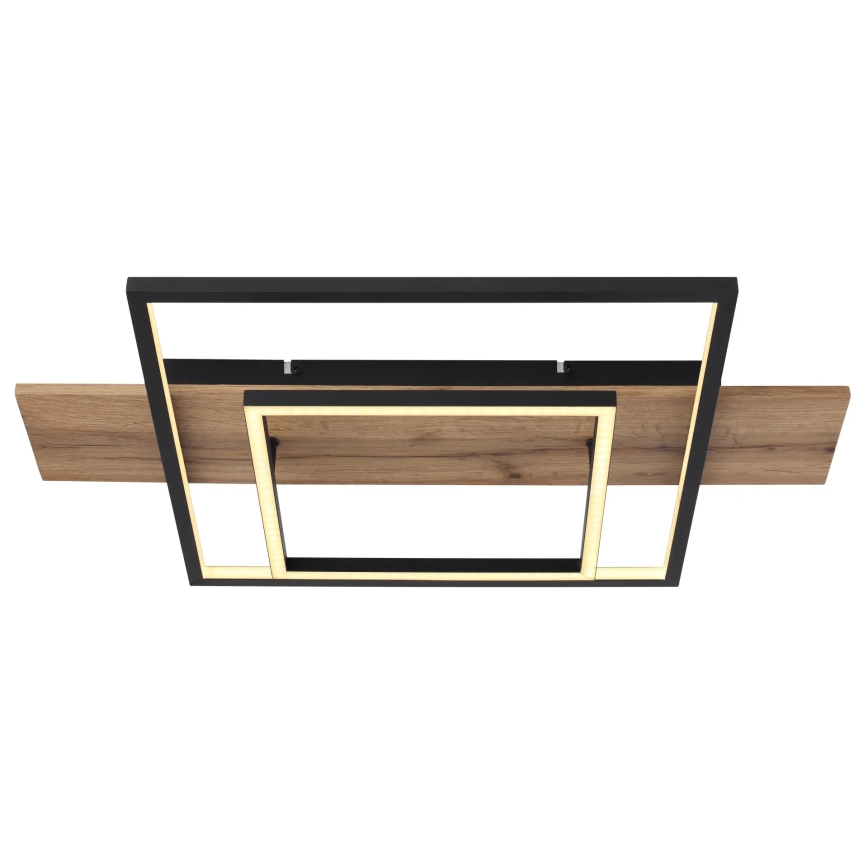 Globo 67289D - Candeeiro de tecto LED dimerizável VANNI LED/24W/230V 40x60 cm castanho/preto