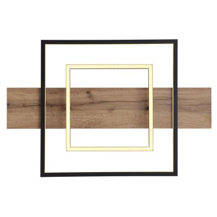 Globo 67289D - Candeeiro de tecto LED dimerizável VANNI LED/24W/230V 40x60 cm castanho/preto