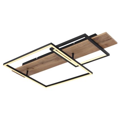 Globo 67289D1 - Candeeiro de tecto LED VANNI LED/24W/230V 40x75 cm castanho/preto