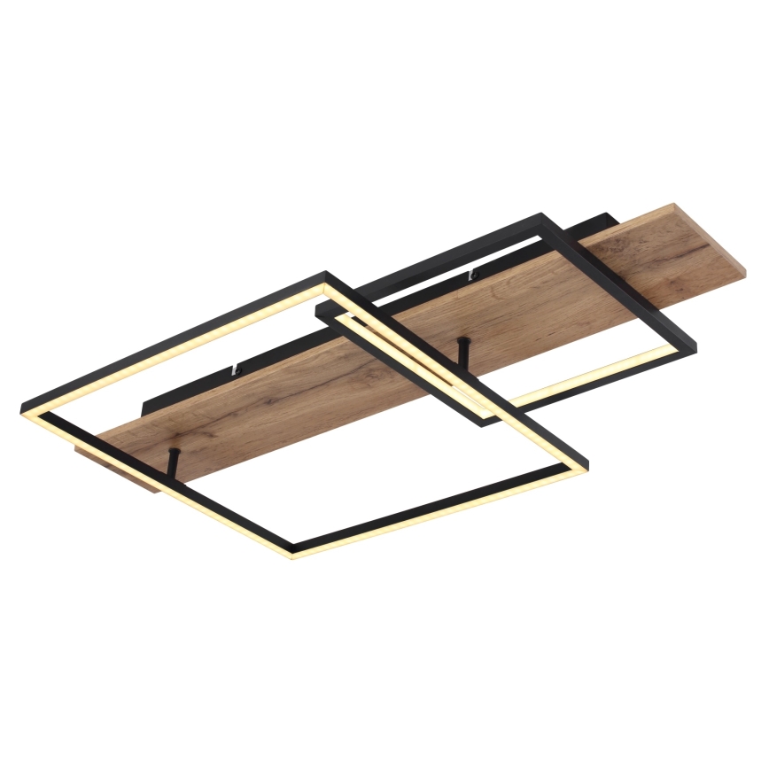 Globo 67289D1 - Candeeiro de tecto LED VANNI LED/24W/230V 40x75 cm castanho/preto