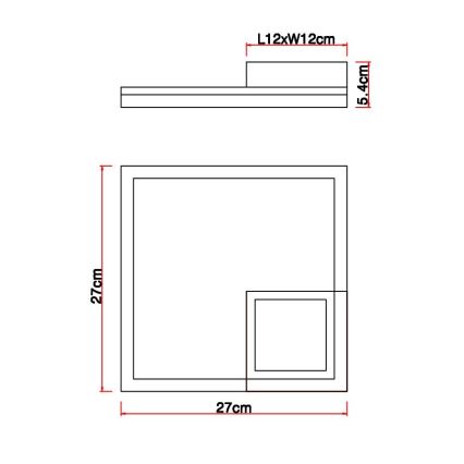 Globo - Iluminação de teto LED LED/12W/230V