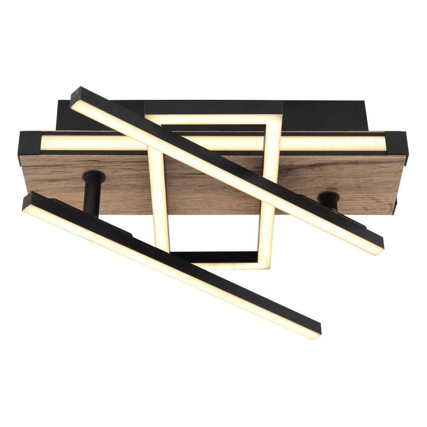 Globo 67299D2 - Luminária de teto LED COLLI LED/30W/230V 46x68 cm castanho/preto