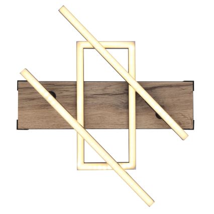 Globo 67299D2 - Luminária de teto LED COLLI LED/30W/230V 46x68 cm castanho/preto