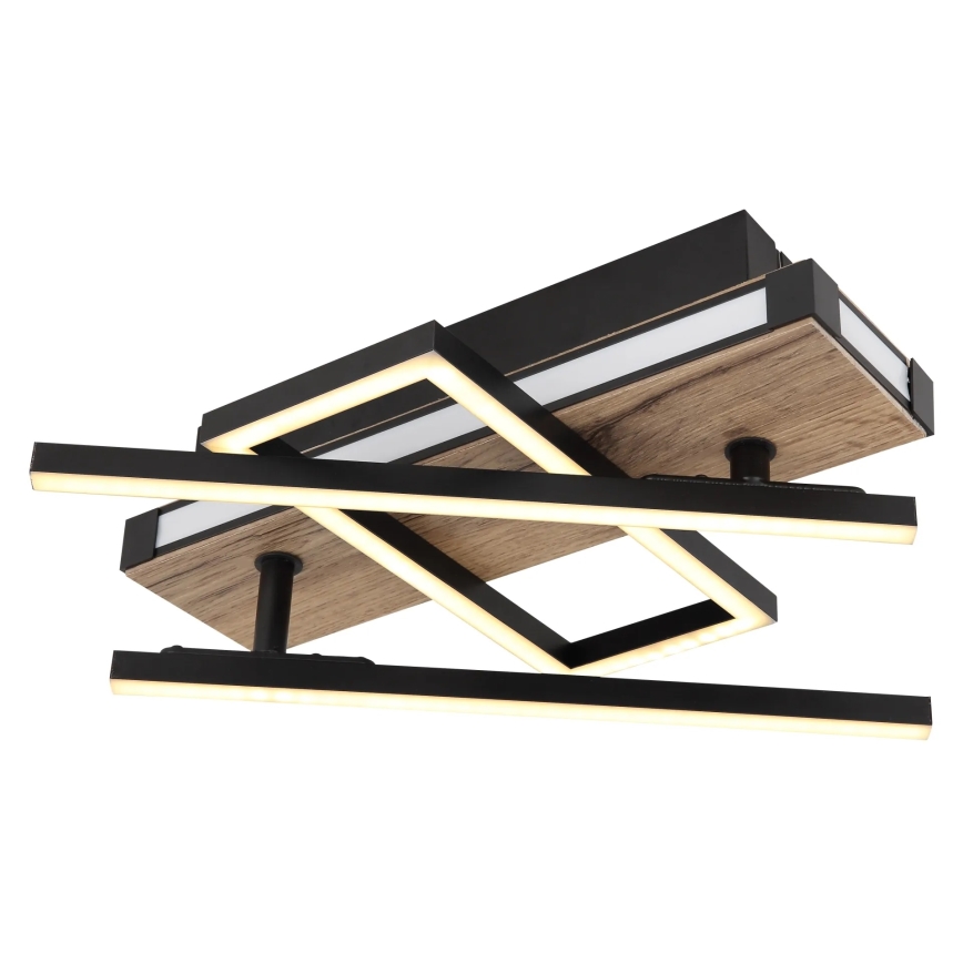 Globo 67299D2 - Luminária de teto LED COLLI LED/30W/230V 46x68 cm castanho/preto