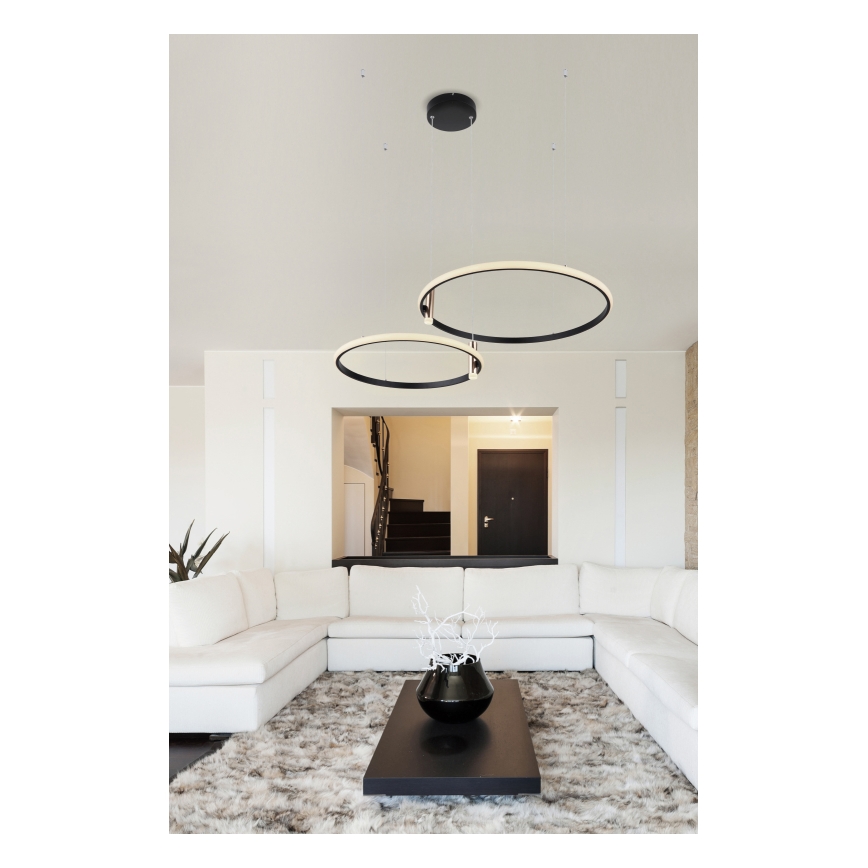 Globo - Candeeiro suspenso LED com regulação LED/55W/230V 2700-6000K preto + comando