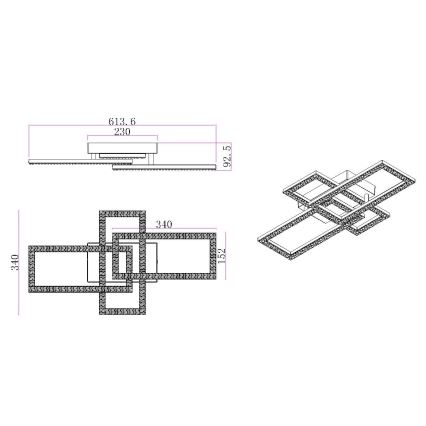 Globo - Iluminação de teto LED LED/24W/230V